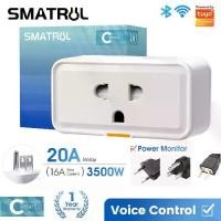 ราคา SMATRUL ปลั๊กอัจฉริยะ Smart life Wifi ปลั๊กไฟ 3500W/3300W พร้อมแอป Outlet Power Monitor Timer (1732296052956759897)
