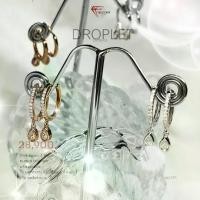 ราคา NG 535 Nakorn Gems 18k ต่างหู แหวนเพชรแท้ แหวนแต่งงาน แหวนเพชรแท้ผู้หญิง แหวนทองคําแท้ (1732762724298884559)