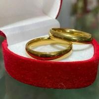 ราคา แหวนแต่งงาน, RKJewelry, สลักชื่อฟรี 4 มม., แหวนคู่, พร้อมกล่องฟรี (1731798022976407372)