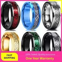ราคา แหวนมังกรเซลติกสแตนเลส ผู้ชาย ฝังด้วยคาร์บอนไฟเบอร์สีแดง สีเขียว และสีดำ มีให้เลือก 21 สี แหวนแต่งงาน เครื่องประดับ 8mm ขนาด-13YK2 (1730652530841258826)
