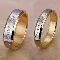 ราคา แหวนคู่ สแตนเลส ชุบทอง 18k เงิน แหวนแต่งงาน 1 ชิ้น (1731502659771729457)