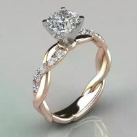 ราคา แหวนแต่งงาน เจ้าหญิง ทอง 18K ประดับเพชร แหวน (1732224540915960633)