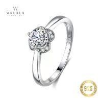ราคา แหวนเงินแท้ 925 WKLQLQ ประดับเพชร CZ แหวนคู่/แหวนแต่งงาน สำหรับผู้หญิงและผู้ชาย แหวนเงินแท้ 925 (1732678596124116392)