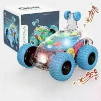 ราคา รถเทท้ายไฟฟ้า สำหรับเด็ก รีโมทคอนโทรล โปร่งใส เกียร์สแนปเปอร์ พร้อมไฟและดนตรี กล่องของขวัญ (1732249389727188192)