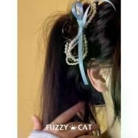 ราคา กิ๊บติดผม โบว์ลูกปัด ริบบิ้น สไตล์ชาแนล ขนาดเล็ก แฟชั่นสาวเกาหลี กิ๊บติดผม กิ๊บฉลาม (1732364190849796071)