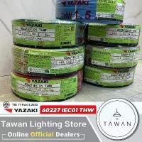 ราคา Thai Yazaki สายไฟ 60227 IEC01 THW ขนาด 1x1.5 เต็ม100เมตร ดำ ขาว แดง เหลือง เขียว น้ำเงิน ฟ้า เขียว-เหลือง เทา น้ำตาล (1732741721170478096)