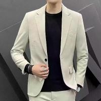 ราคา เสื้อเบลเซอร์ ไซส์ S-5XL สไตล์ลำลอง สไตล์เกาหลี สูทหล่อ สูททางการ มีสีเทาเข้ม สีกากี น้ำตาล และสีดำ W08 (1732662946265531642)