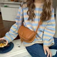 ราคา COD VI1599 กระเป๋าสะพายข้าง สะพายไหล่ Crossbody หนัง PU ช่องซิปใส่ของ 2 ช่อง (3สี สีดำ ครีม น้ำตาล) (1732199343572616380)