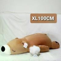 ราคา ของเล่นน่า COD. ตุ๊กตานุ่มนิ่ม หมีขี้เซา น้ำตาล  ใยไมโคร ผ้า nano Spandex ขนาด S45cm M55cm L80cm XL100cmของแท้ 100%(Tiktok) (1732544273090577420)