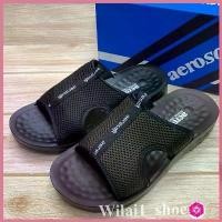 ราคา fortnishop ใช้งานได้ aerosoft รุ่น 5103 รองเท้าแตะสวม (38-46) สีดำ/น้ำตาล ลยอ/ลาก (1730274403350710286)