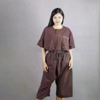 ราคา [ชุดC-100] ชุดนวด ชุดใ่ส่นวด ชุดสปา เสื้อกุยเฮง ชุดผ้าฝ้าย ชุดสำหรับลูกค้าใส่นวด ร้านสปา มี 3 ไซร้ 3 สี (ขาว น้ำตาล แดง) (1732291894811788332)