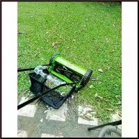 ราคา Lunjing'Shop ใช้งานได้ Lawn Mower รถตัดหญ้าเดินตาม เครื่องตัดหญ้าเดินเข็น ไม่ใช้ไฟฟ้า-น้ำมัน สำหรับหญ้าสั้นๆ2-5ซม. (1730366602223454408)