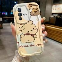 ราคา เคสกันกระแทกสำหรับ vivo V23 5G vivo V23 PRO 5G/vivo S12 5GWinnie the Pooh ลายคลื่น ไอศกรีม เคสป้องกันกล้อง (1729678734831029135)
