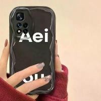 ราคา เคสสำหรับ Xiaomi POCO X4 NFC Redmi NOTE 11 PRO + 5G เคสโทรศัพท์ทาสี คลื่น ไอศกรีม บาง ฝาครอบกันกระแทก เปลือกสีดำเย็นเรียบ (1729718709045726110)