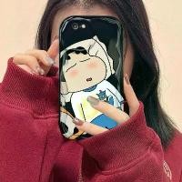 ราคา เคสโทรศัพท์สำหรับ IPHONE 6 7 PLUS/8 PLUS/7/6 PLUS/8 NYWHNH030 Crayon Shin-chan ทาสี คลื่น ไอศกรีม บาง ฝาครอบกันกระแทก เปลือกสีดำเย็นและเรียบ (1729721663782751134)