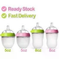 ราคา ขวดนม COMOTOMO ขวดนมพร้อมจุกนมซิลิโคน ขนาด 5oz/150ml / 8oz./250ml ขวดนมเสมือนเต้านมแม่ (1731363690842785103)