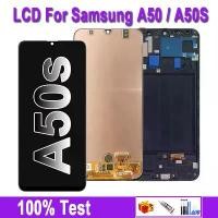 ราคา จอ LCD OLED สำหรับ Samsung Galaxy A50 SM-A505FN/DS A505F/DS A505 จอ LCD สำหรับ Samsung A50s A507 หน้าจอสัมผัส Digitizer พร้อมเครื่องมือกรอบ กาว (1732268742253971349)