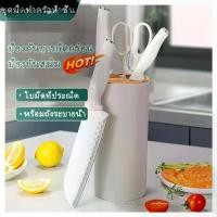 ราคา CODชุดมีดทำครัว 5 ชิ้น ทำจากสแตนเลส มีดผลไม้ กรรไกร ชุดมีด พร้อมกล่องเสียบมีดสีขาว คม สวย หรูหราTikTok (1732299863996992439)