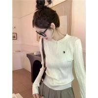 ราคา เสื้อสเวตเตอร์ถัก คอปกโปโล ดีไซน์ไม่ซ้ำใคร น่ารัก และเซ็กซี่ เหมาะสำหรับฤดูใบไม้ร่วงและฤดูหนาว ปักลาย เสื้อสเวตเตอร์ระดับไฮเอนด์ แขนยาวด้านใน เสื้อสตรี Women Clothing เสื้อ แขน ยาว ไหมพรม เอวลอย (1731