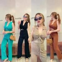 ราคา Dzaishop ชุดset เสื้อครอปรูดหน้า + กางเกงขายาว ชุดเซท ไหมพรม งานผ้านิ่ม ชุดเซ็ท ที่ทุกคนตามหาเลยจ้า คําแนะนําผลิตภัณฑ์ใหม่ของเดือนนี้ (1732327534773569856)