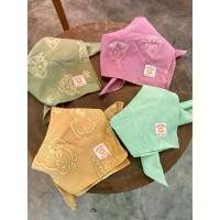 ราคา ผ้าโพกผม มัดย้อมปั๊มเทียน ️ แฮนเมด ผ้าเช็ดหน้า ไหมพรม อีเกิ้ล 4 ply (1732721257380611616)