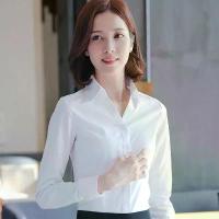 ราคา เสื้อเชิ้ตคอวีสำหรับผู้หญิง เสื้อเชิ้ตแขนสั้นมืออาชีพ สไตล์เกาหลี เสื้อทำงานหรูหรา เสื้อเชิ้ตสีน้ำเงิน เหมาะสำหรับใส่ทำงานปกขาว เสื้อ สียีนส์ เสื้อ ไหมพรม ผู้ หญิง แขน สั้น (1731649034838509005)