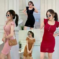 ราคา มินิเดรส ผ้าไหมพรมงานสวย สายเกา ห้ามพลาด!!!! มินิเดรส เดรสแขนสั้น เดรส ไหมพรม รุ่น เดรสลอยน้ำ G302C (1729517813229193435)