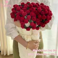 ราคา 4ply ไหมพรม diy ผ้าห่มดอกไม้ แพ็ควัสดุ diy ผ้าห่มดอกกุหลาบ ไหมพรมช่อดอกไม้ (1731473456314352944)