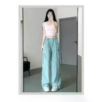 ราคา กางเกงวอร์มผู้หญิง สไตล์อเมริกัน เอวสูง ขาตรง ดีไซน์กุทัณฑ์ ลำลอง สีกากี แห้งเร็ว กางเกงคาร์โก้ ฤดูร้อน 2025 มาใหม่ กางเกง ไหมพรม กางเกงโรเชฟ 8 ส่วน กางเกง ผ้า ฝ้าย สาวอวบ (1731289708703942215)