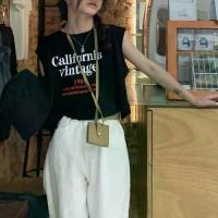 ราคา เสื้อยืดแขนกุด ทรงหลวม ฤดูร้อน ใหม่ สไตล์เกาหลี สำหรับผู้หญิง สั้น พิมพ์ลายตัวอักษร เสื้อกั๊ก แจ๊กเก็ต เสื้อกั๊กป่า แฟชั่น เสื้อ ไหมพรม ผู้ หญิง แขน สั้น เสื้อ ไหมพรม ผู้ (1731640334214727117)