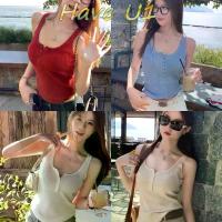ราคา Have U1เสื้อผ้าแฟชั่นสวยๆใหม่ล่าสุด เสื้อกล้าม ไหมพรม ผ้าร่อง สีพาสเทล M0360 (1731325654154380724)