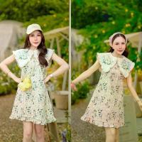 ราคา (s-4xl) เดรสสั้น คอปกอลัง งานปัก ลายดอกเดซี่ งานป้าย thanyacha (1732573675624760326)