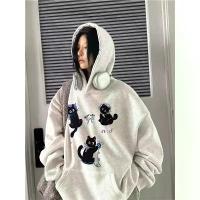 ราคา CHERISH (พร้อมส่ง) เสื้อแขนยาว มีฮู้ด มีซับใน กระเป๋าหน้า งานปัก ลายแมว (1732617617654056248)