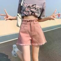 ราคา Tofashions-กางเกงยีนส์ขาสั้นผู้หญิง กางเกงยีนส์เอวสูงขนาดใหญ่ ins สไตล์เกาหลี กางเกงขาสั้นผ้ายีนส์ แฟชั่น แถบยางยืด งานปัก สีฟ้าอ่อน กางเกงขากว้าง กางเกงผู้หญิงบาง 23042802 (1729725863571851738)