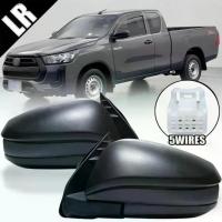 ราคา ขายดีประจำเดือนนี้ กระจกมองข้าง 5 สาย ปรับไฟฟ้า พับไฟฟ้า รุ่น toyota hilux revo rocco ปี 2015-2020 สีดำ 1คู่ (1732747251859949223)