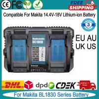ราคา เครื่องชาร์จคู่, สำหรับ Makita 18V, อะแดปเตอร์ UK / EU / AU / US, เปลี่ยนสำหรับแบตเตอรี่ลิเธียม Makita 18V, ที่ชาร์จ DC18RC / DC18RD (1731623215309161979)