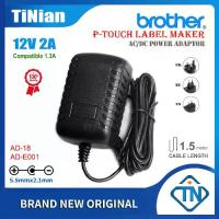 ราคา อะแดปเตอร์ AC / DC, 12v 2A, 1.3a, AD-E001, เข้ากันได้กับ Brother PT-18RZ, PT-D450, PT-D600, PT-E300, PT-P700, PT-7600, เครื่องทำป้าย p-touch, ที่ชาร์จจ่ายไฟ (1730938997750860441)