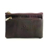 ราคา [พร้อมส่ง] Chinatown Leather กระเป๋าหนังแท้รุ่น ใส่นามบัตร เหรียญ กุญแจ ซิปบน - สีน้ำตาล (1731984975328675768)