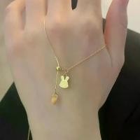 ราคา สร้อยคอเหล็กไททาเนียม ดึงออก กระต่าย แครอท โชคเกอร์ พู่ จี้ สร้อยคอ สำหรับผู้หญิง ซอก ประณีต ล็อค ไม่ซีดจาง สร้อย อั๋น โอกิ รุ่น แรก ชาร์ม ข้อ มือ แพนดอร่า plantnery เจาะหู กํา ไ (1732414338479785055)
