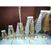 ราคา ประดับสวย งานประดิษฐ์แฮนด์เมด เครื่องตั้งศาล ตั้งศาล เครื่องศาล ฉัตร ฉัตรเงินทอง ฉัตรเงินฉัตรทอง กระ ปุ๊ก วัด พระบาทน้ําพุ คอ รวงข้าว ปรอทกรอ ของ แท้ เหรียญ หลวงปู่ ทวด พ (1732422759111361950)