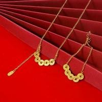 ราคา สร้อยคอเหรียญจักรพรรดิ์ 5 เหรียญ สไตล์เก๋ไก๋จีนใหม่ เสริมโชค การออกแบบรวมเหรียญโบราณและพู่ตกแต่ง ทำด้วยแกะสลักมือจีนโบราณ ผิวเก่า สัญลักษณ์ของความหมายที่ดีของ "ความเจริญรุ่งเรืองตลอดปี" (1731928572995