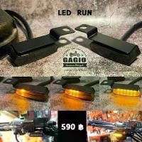 ราคา ไฟเลี้ยวแต่ง LED จับใต้แฮน ไฟเลี้ยววิ่ง เหมาะสำหรับมอเตอร์ไซต์สไตล์ คลาสสิค วินเทจ เรโทร บ๊อบเบอรฺ คาเฟ่ HD และ อื่นๆ (1732626121406317766)