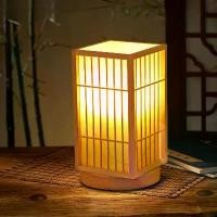 ราคา โคมไฟตั้งโต๊ะ สไตล์ญี่ปุ่น วินเทจ โคมไฟข้างเตียง โคมไฟตั้งพื้นทอไม้ไผ่ ตกแต่ง (1732716243869599322)