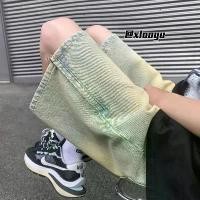 ราคา กางเกงยีนส์ขาสั้น สีเหลือง ย้อมโคลน ซิปผ่าหน้า ใส่หน้าร้อน บาง แบรนด์อเมริกัน เรโทร และอินเทรนด์ สไตล์เท่ (1732048724498680718)