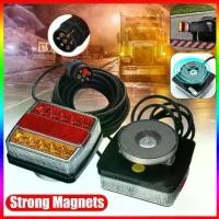 ราคา 12V(1คู่) ไฟท้ายแม่เหล็ก 16LED 6000K IP68 กันน้ำ ไฟสัญญาณสำหรับรถพ่วงรถบรรทุกรถ ไฟท้ายรถบรรทุก 10 ม. สายเคเบิล (1732137921741423873)