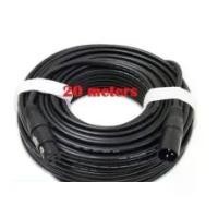 ราคา สายเคเบิล XLR 3Pin, 20 เมตร, ชายกับหญิง, M/F, ฟอยล์ + ถัก, สายสัญญาณเสียง (1731594899939232548)