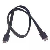 ราคา อุปกรณ์เสริม DIY, 1PC, OcuLink PCIe PCI-Express SFF-8611 4i ถึง OcuLink SFF-8611 4I, สายเคเบิล Active Data SSD, ยาว 50 ซม. และ 60 ซม. (1732236797913434949)