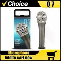 ราคา ไมโครโฟนมือถือไดนามิกเสียงมืออาชีพ, Q7, สำหรับการสตรีมสด, คาราโอเกะ, การแสดงบนเวทีและการบันทึก, พร้อมคุณสมบัติการเชื่อมต่อแบบมีสาย, [COD] (1732714598325126498)