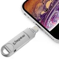 ราคา แฟลชไดรฟ์ USB OTG, Kingston, 2-in-1, พร้อมหน่วยความจำ 256GB, 512GB, 1TB, เหมาะสำหรับ iPhone 14/13/12/11/7/iPad, แท่งหน่วยความจำ (1731885075342527231)