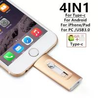 ราคา แฟลชไดรฟ์ USB 3.0, สำหรับ iPhone, มี 512G, 256G, 2TB, 1TB, 128G, 64G, 32G, เข้ากันได้กับอุปกรณ์ Android และ Mirco, Pendrive, อินเทอร์เฟซ Type-C (1732805210135758153)